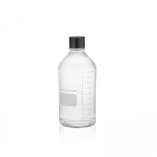 WHEATON® Media / Lab Bottle, Polyethylene (LDPE) Lined Phenolic Cap, Amber, 1,000mL, 24-pk