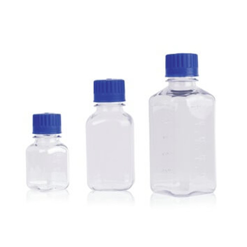 WHEATON® PETG Media Bottle, With PETG Standard Cap, 500mL, 12-pk