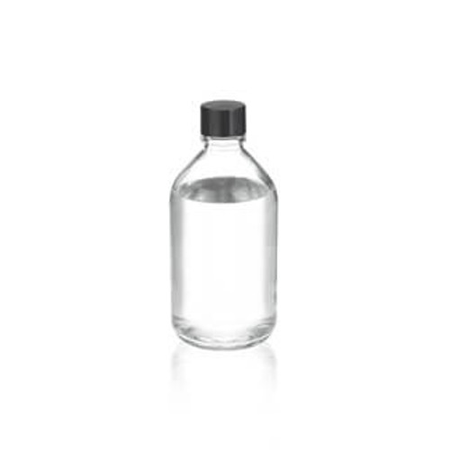 WHEATON® Media / Lab Bottle, Polyethylene (LDPE) Lined Phenolic Cap, Clear, 500mL, 24-pk