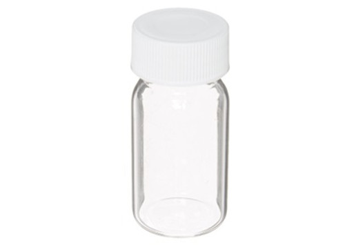 20mL Amber Vial, Pre-Cleaned, 24-400mm Phenolic Closure w/ PTFE/Rubber Liner, 72-cs