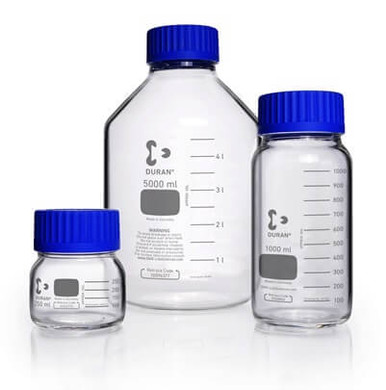 Industrial Glassware - Glass Sample Bottles with Teflon-lined Caps