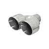 S/S Exhaust Tip Dual 4in Dia. - 2.5in Pipe FLO15391