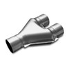 Stainless Y-Pipe Dual 3in Inlet/3in Outlet MAG10798