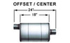 Stainless Muffler 3in Center In / Offset Out MAG13259