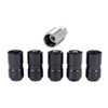 Wheel Locks 5Pcs. 18- Jeep JL 14mm x 1.5 Black MCG24516