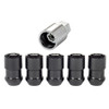 Wheel Locks 5Pcs. 97-19 Jeep JK/TJ 1/2-20 Black MCG24548