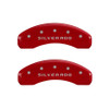 14-   Silverado 1501 Caliper Covers Red MGP14005SSILRD