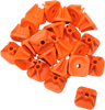 STUD BOY Single Backer Plates - Orange - 24 Pack 2513-P1-ORG