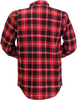 Z1R Duke Plaid Flannel Shirt - Red/Black - 5XL 3040-3056