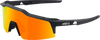 100% Speedcraft SL Sunglasses - Black - Red Mirror 60008-00005