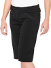 100% Women's Ridecamp Shorts - Black - Large 40037-00002