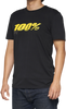 100% Tech Speed T-Shirt - Black - Large 35030-001-12