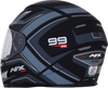 AFX FX-99 Helmet - Recurve - Matte Black/Gray - Large 0101-11138