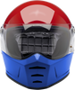BILTWELL Lane Splitter Helmet - Gloss Podium Red/White/Blue - XL 1004-549-105