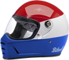 BILTWELL Lane Splitter Helmet - Gloss Podium Red/White/Blue - XL 1004-549-105