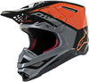 ALPINESTARS Supertech M8 Helmet - Triple - MIPS - Orange/Mid Gray/Black Glossy - Large 8301319-4184-LG