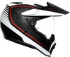 AGV AX9 Helmet - Matte Black/White/Red - Large 7631O2LY003009