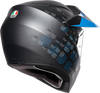 AGV AX9 Helmet - Matte Black/Cyan - Large 7631O2LY006009