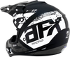 AFX FX-17 Helmet - Attack - Matte Black/Silver - 3XL 0110-7637