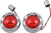 CUSTOM DYNAMICS Bullet Turn Signal 1156 - Chrome - Red Lens PB-BR-RR 56-CR