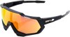 100% Speedtrap Sunglasses - Black - Red 60012-00004