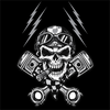 ZAN HEADGEAR Flydanna‚® Cotton - Biker Skull Z712 ZAN HEADGEAR Flydanna‚® Cotton - Biker Skull Z712