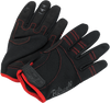 BILTWELL Moto Gloves - Black/Red - XS 1501-0108-001