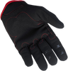 BILTWELL Moto Gloves - Black/Red - Small 1501-0108-002