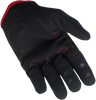 BILTWELL Moto Gloves - Black/Red - Medium 1501-0108-003