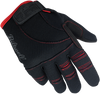 BILTWELL Moto Gloves - Black/Red - Large 1501-0108-004