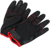 BILTWELL Moto Gloves - Black/Red - XL 1501-0108-005