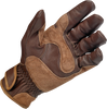 BILTWELL Work Gloves - Chocolate - Small 1503-0202-002