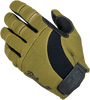 BILTWELL Moto Gloves - Olive/Black - Small 1501-0309-002