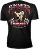 LETHAL THREAT Sinners Garage T-Shirt - Black - 4XL LT20708-4XL