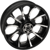 COASTAL MOTO Rear Wheel - Largo - Single Disc/ABS - Black - 18"x5.50" - '09+ FL 3D-LGO185BC-ABS