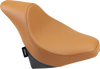 DRAG SPECIALTIES Solo Seat - Mild Stitched - Brown - Extended 0810-2000