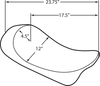 DRAG SPECIALTIES Low Solo Seat - Smooth - FLHR '97-'07 0801-0727