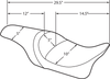 DRAG SPECIALTIES Predator Seat - Smooth - FLHR '94-'96 0801-0616
