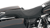 DRAG SPECIALTIES Predator Seat - Flame Stitched - FLT/HR 0801-0213