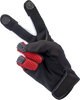 BILTWELL Anza Gloves - Red/Black - Small 1507-0801-002