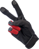 BILTWELL Anza Gloves - Red/Black - Large 1507-0801-004