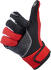 BILTWELL Baja Gloves - Red/Black - Small 1508-0801-302