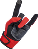 BILTWELL Baja Gloves - Red/Black - Small 1508-0801-302