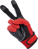 BILTWELL Baja Gloves - Red/Black - XL 1508-0801-305