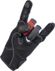 BILTWELL Bridgeport Gloves - Red/Black - XS 1509-0801-301
