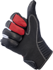 BILTWELL Bridgeport Gloves - Red/Black - Small 1509-0801-302