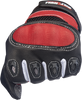 BILTWELL Bridgeport Gloves - Red/Black - Small 1509-0801-302