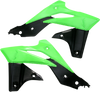 ACERBIS Radiator Shrouds - Green/Black - KX250F 2314161089