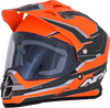 FX-39DS S2 Helmet - Matte Neon Orange/Carbon - Large 0110-5878