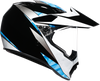 AX9 Helmet - Black/White/Cyan - ML 0110-5944